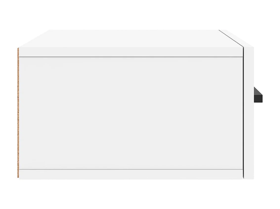 Franconville  Tables de chevet murales 2 pcs blanc 35x35x20 cm