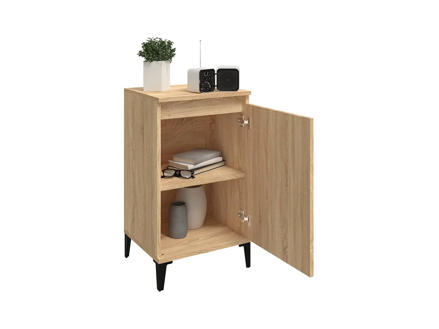 Riley Mae  Tables de chevet 2pcs chêne sonoma 40x35x70cm bois d'ingénierie