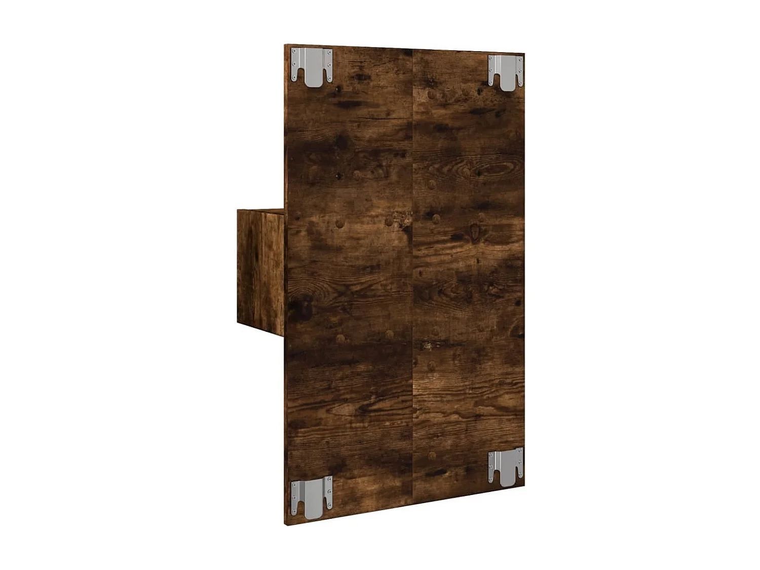 El Campo  Wand-Nachttische mit LED-Leuchten 2 Stk. Räuchereiche