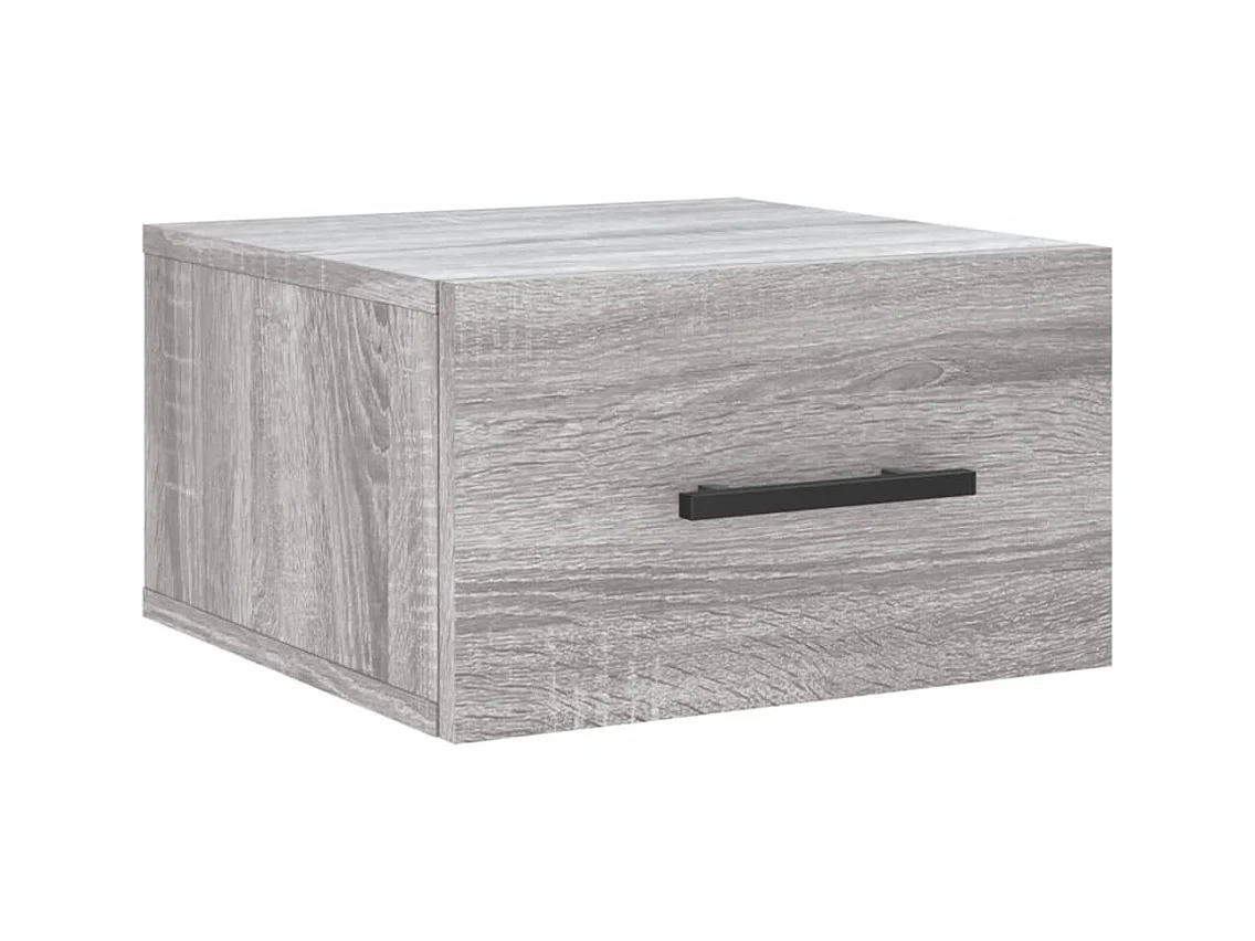 Evelyn Marie  Table de chevet murale sonoma gris 35x35x20 cm