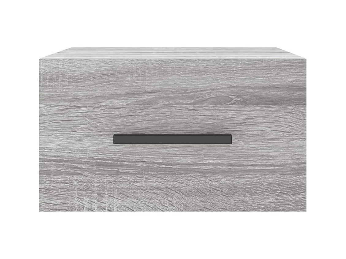 Evelyn Marie  Table de chevet murale sonoma gris 35x35x20 cm