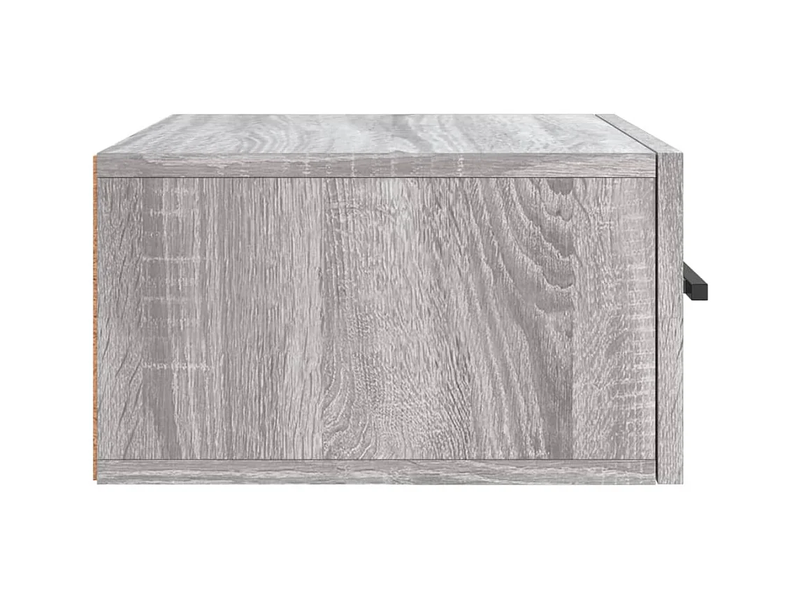 Evelyn Marie  Table de chevet murale sonoma gris 35x35x20 cm