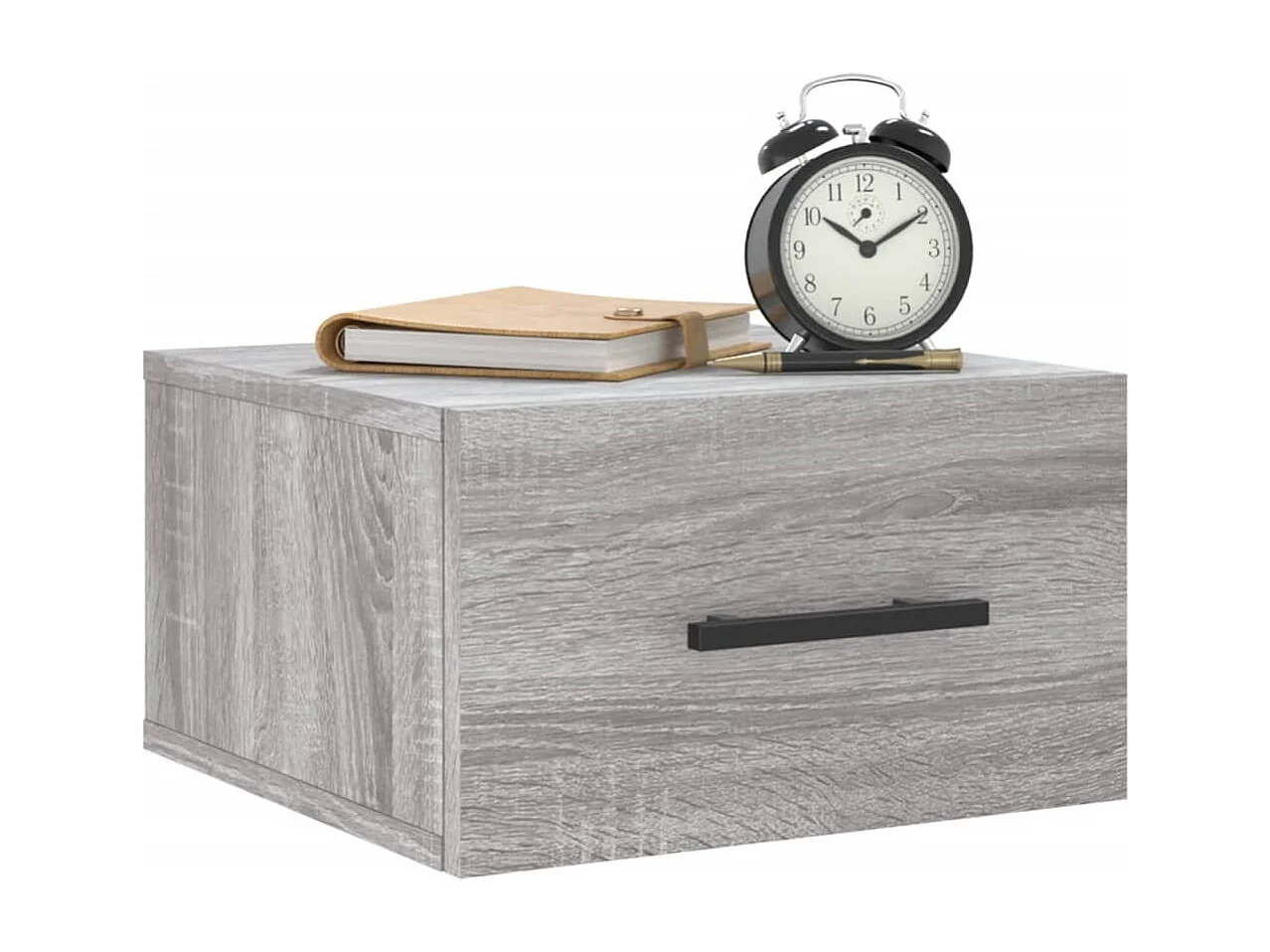 Evelyn Marie  Table de chevet murale sonoma gris 35x35x20 cm