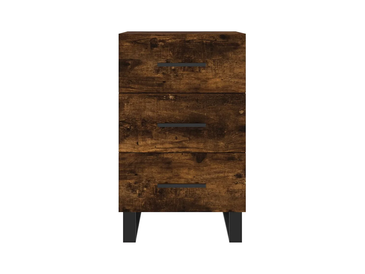 Eilven  Table de chevet chêne fumé 40x40x66 cm bois d'ingénierie