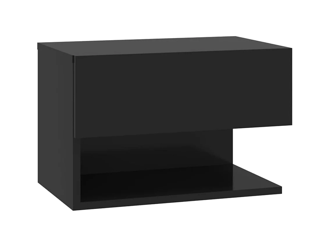 Freke  Table de chevet murale Noir
