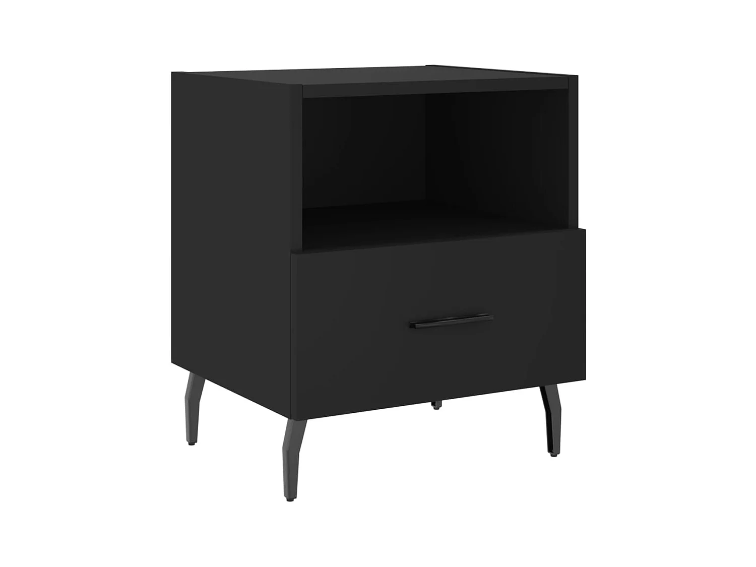 Conflans-Sainte-Honorine  Tables de chevet 2 pcs noir 40x35x47,5 cm bois d’ingénierie