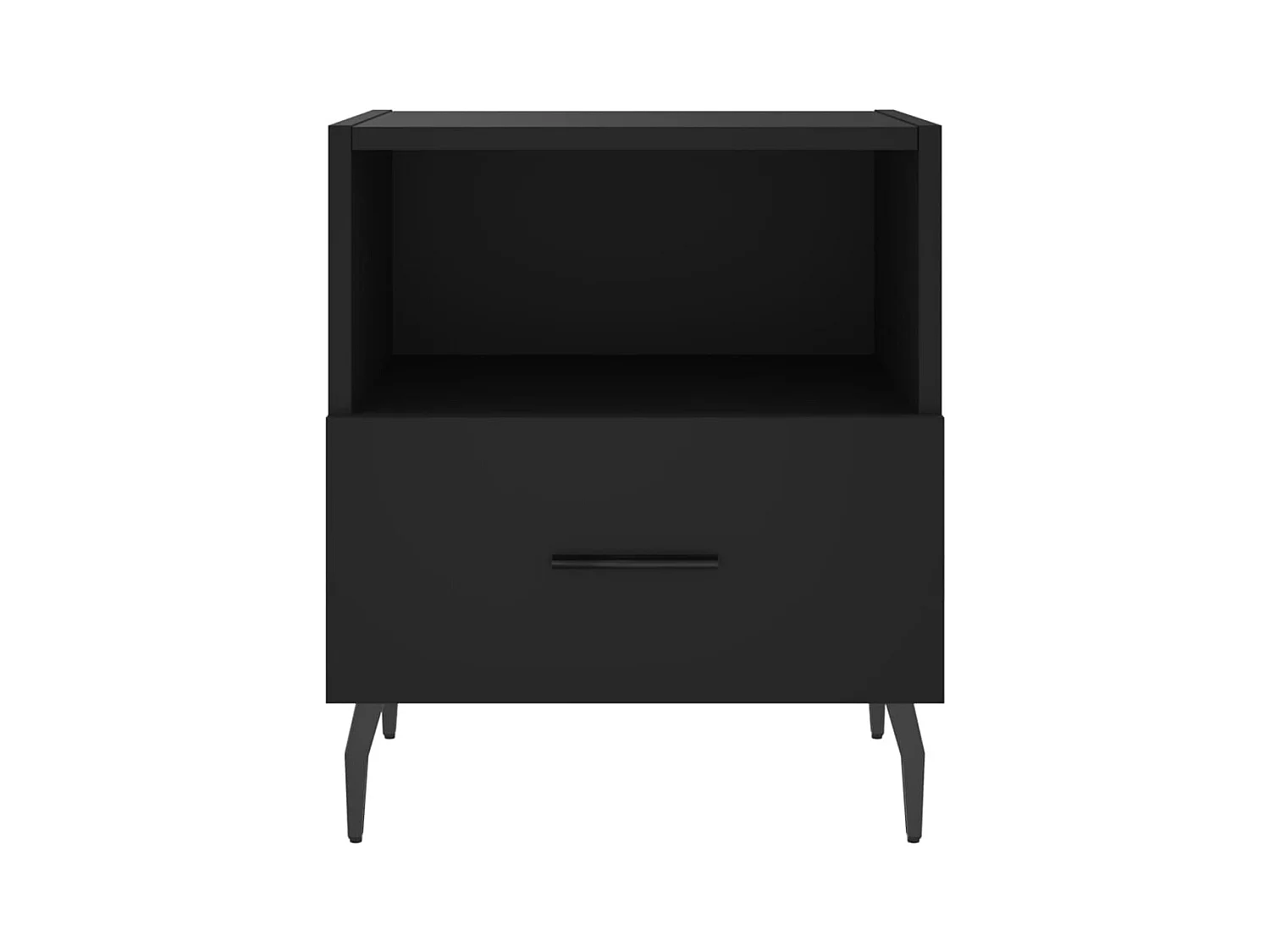 Conflans-Sainte-Honorine  Tables de chevet 2 pcs noir 40x35x47,5 cm bois d’ingénierie