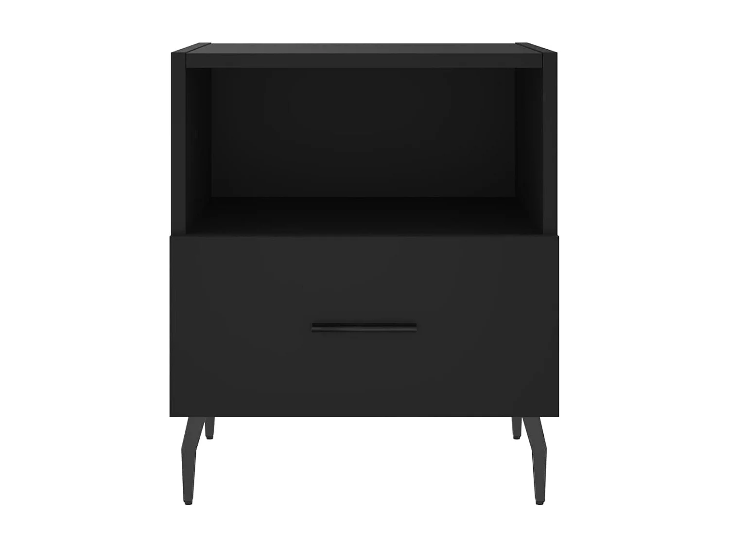 Conflans-Sainte-Honorine  Tables de chevet 2 pcs noir 40x35x47,5 cm bois d’ingénierie