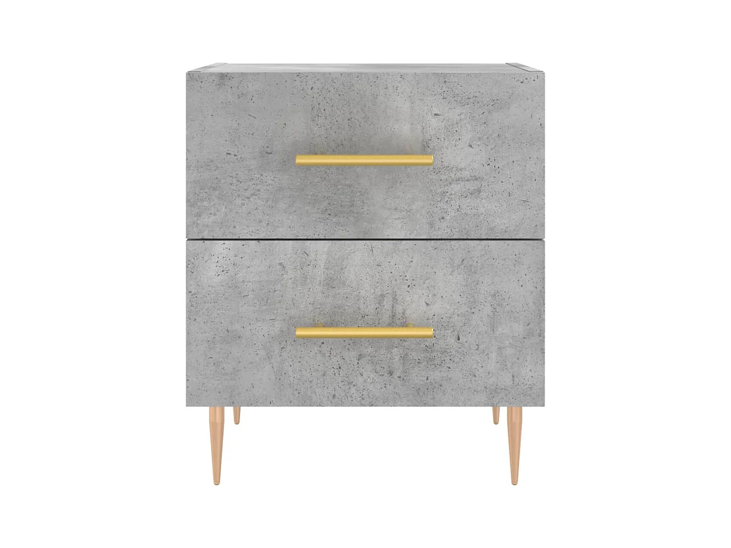 Villa Park  Table de chevet gris béton 40x35x47,5 cm bois d’ingénierie