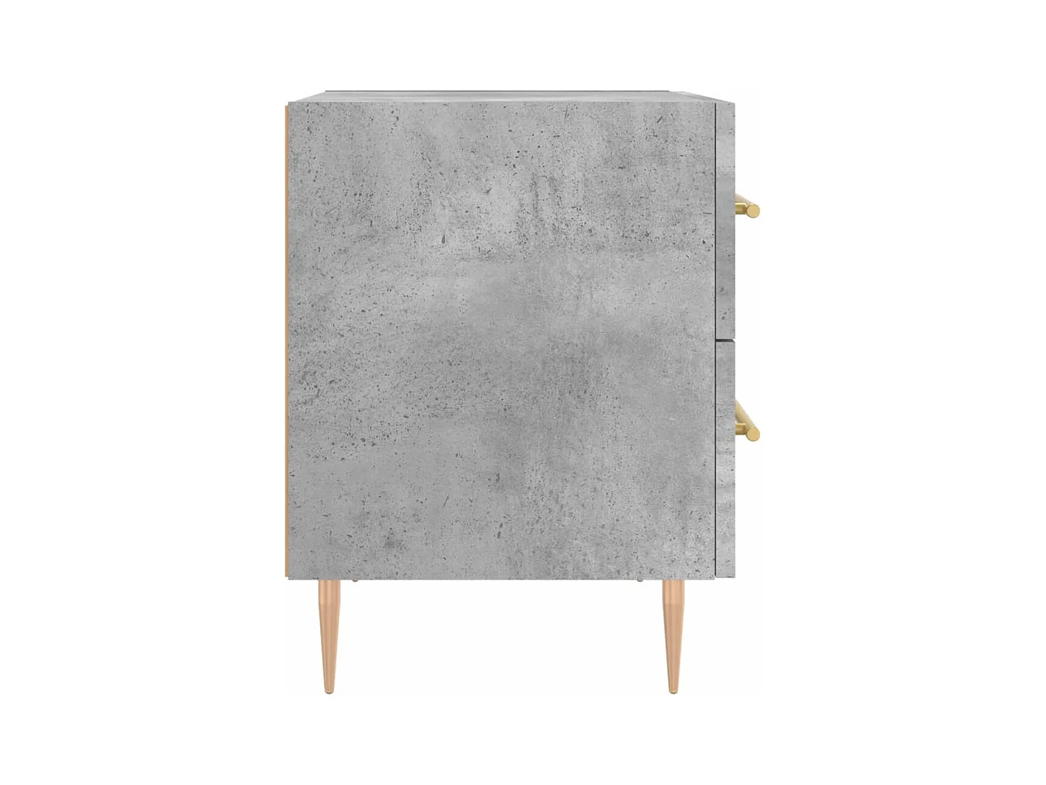 Villa Park  Table de chevet gris béton 40x35x47,5 cm bois d’ingénierie