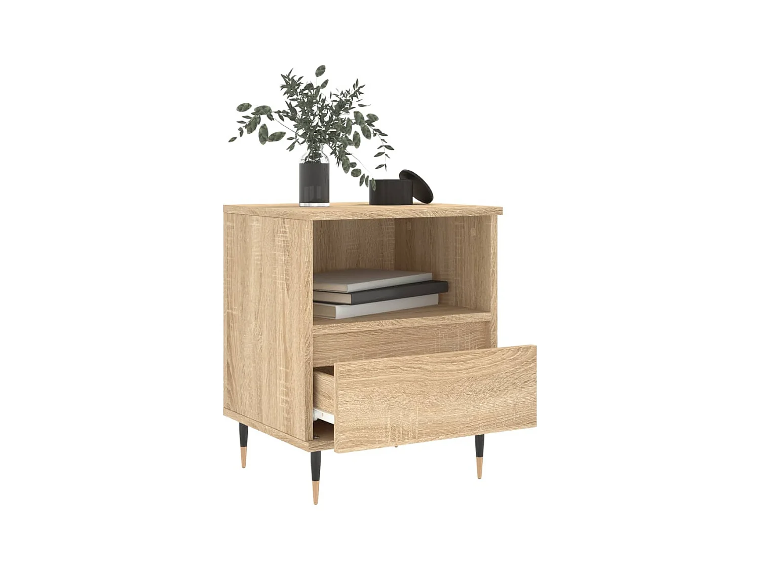 Blandon  Table de chevet chêne sonoma 40x35x50 cm bois d’ingénierie