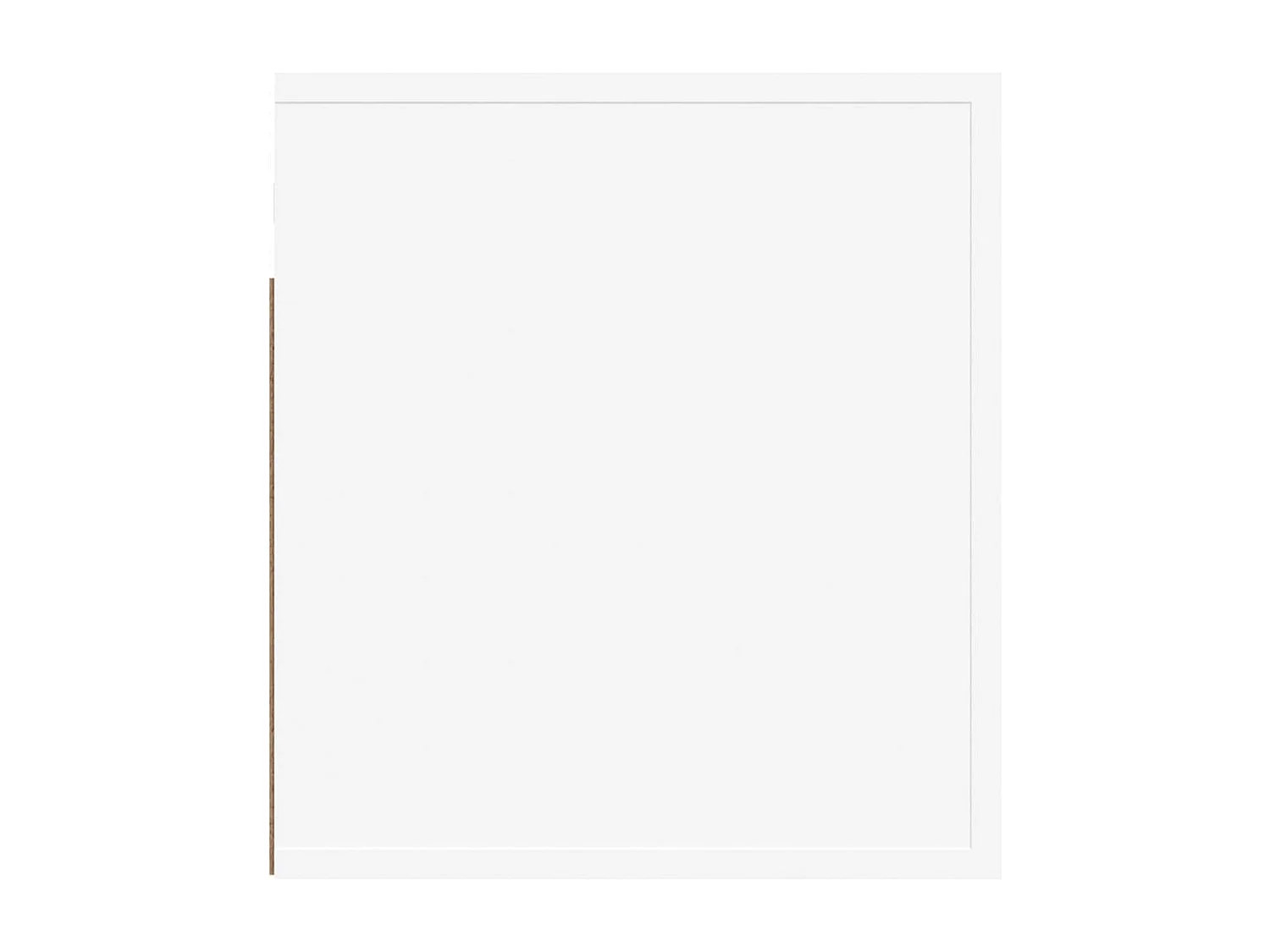 Pyren  Table de chevet murale Blanc 50x36x40 cm