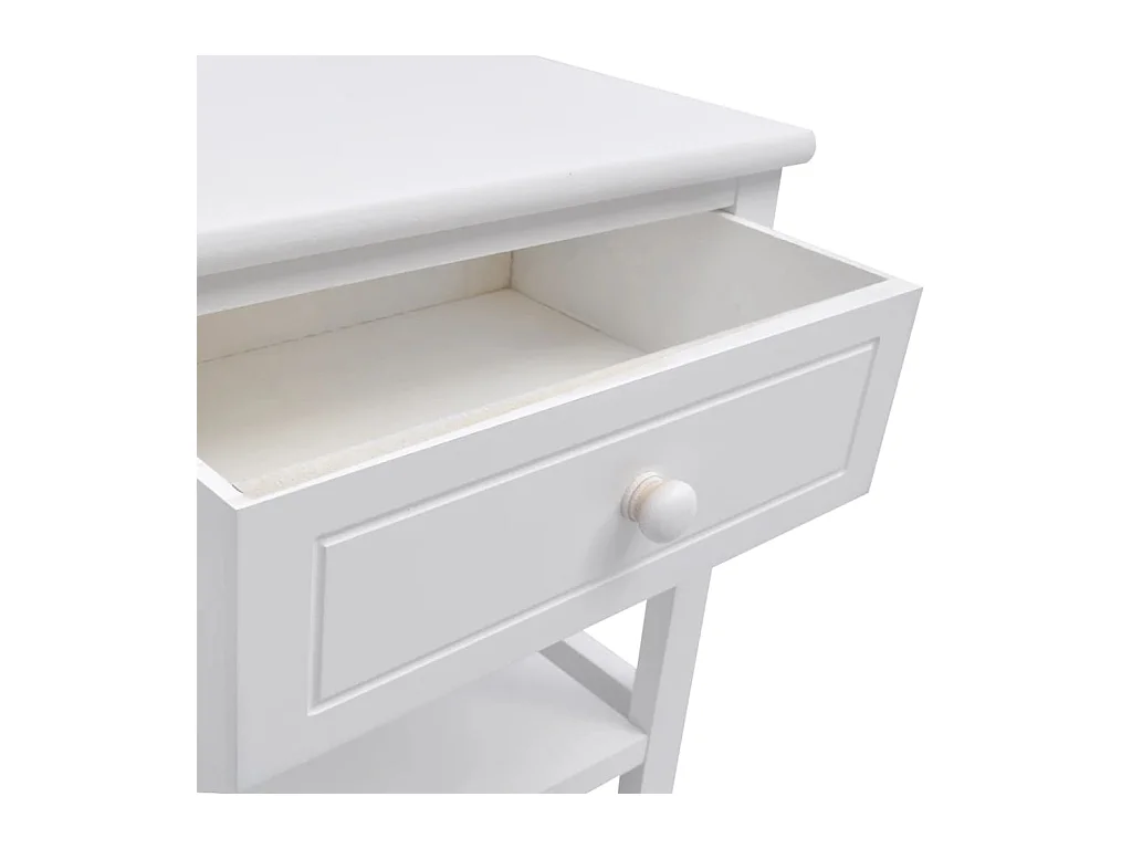 Dylana  Table de chevet 2 pcs Bois Blanc