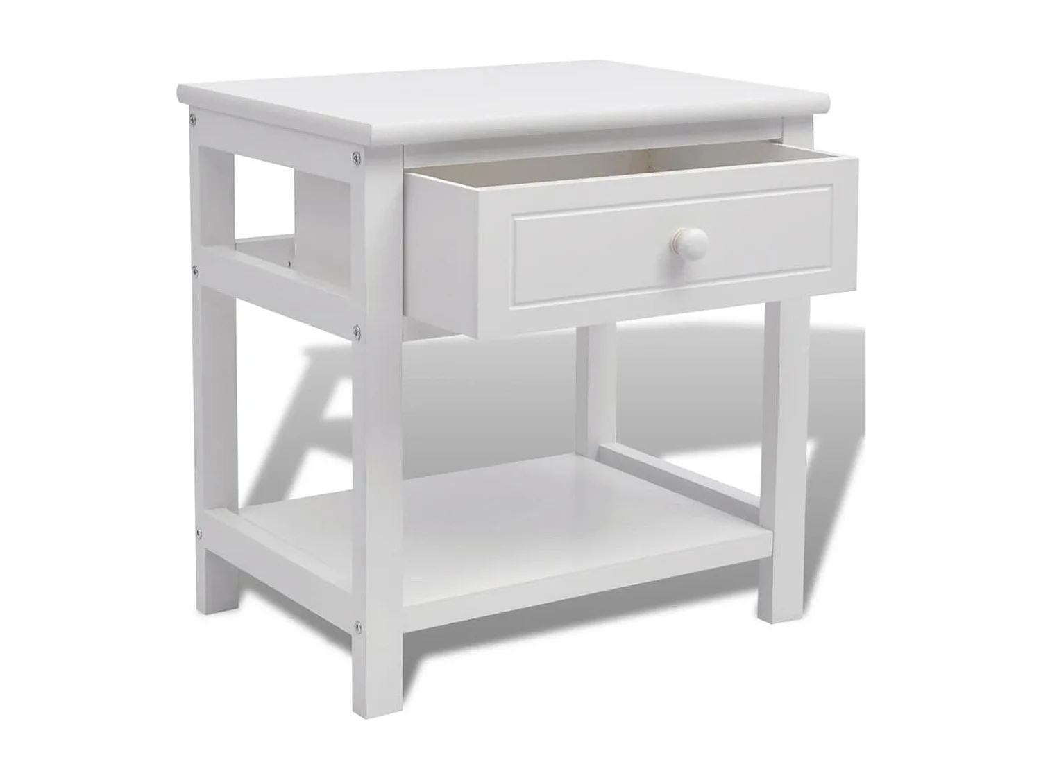 Dylana  Table de chevet 2 pcs Bois Blanc