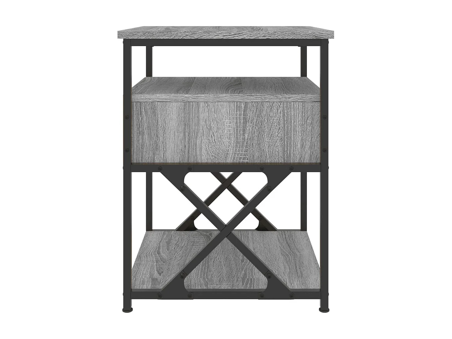 Eufaula  Tables de chevet 2 pcs sonoma gris 40x42x55cm bois d'ingénierie