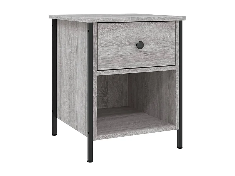Tobia  Table de chevet sonoma gris 40x42x50 cm bois d'ingénierie