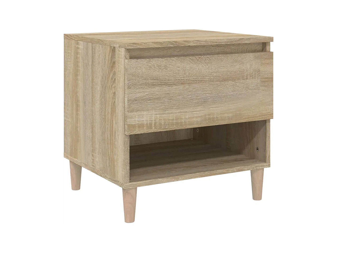 Galorn  Nachtkastje 50x46x50 cm bewerkt hout sonoma eikenkleurig