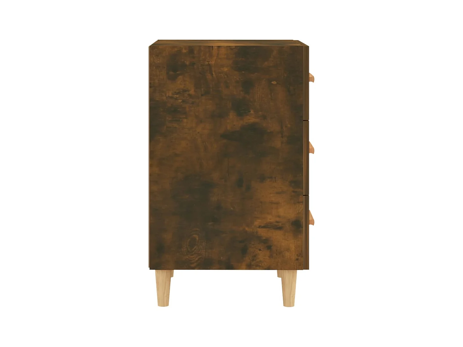Cash  Table de chevet chêne fumé 40x40x66 cm bois d'ingénierie