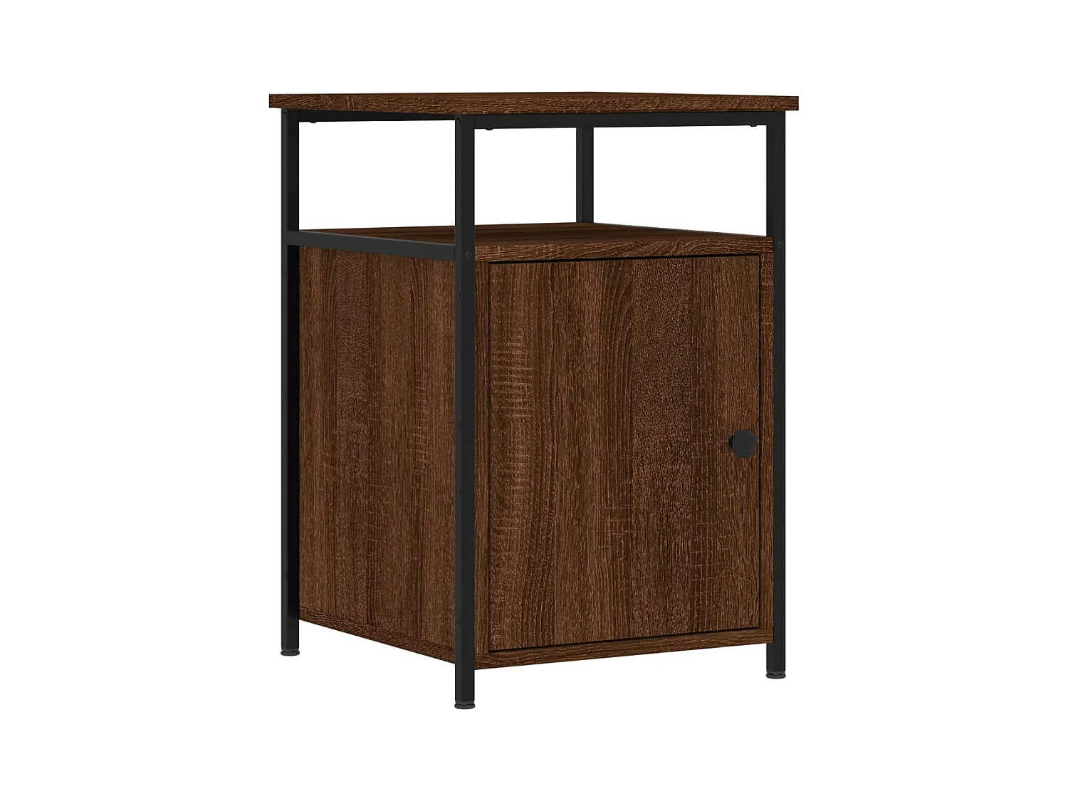 Alfred Ray  Table de chevet chêne marron 40x42x60 cm bois d'ingénierie