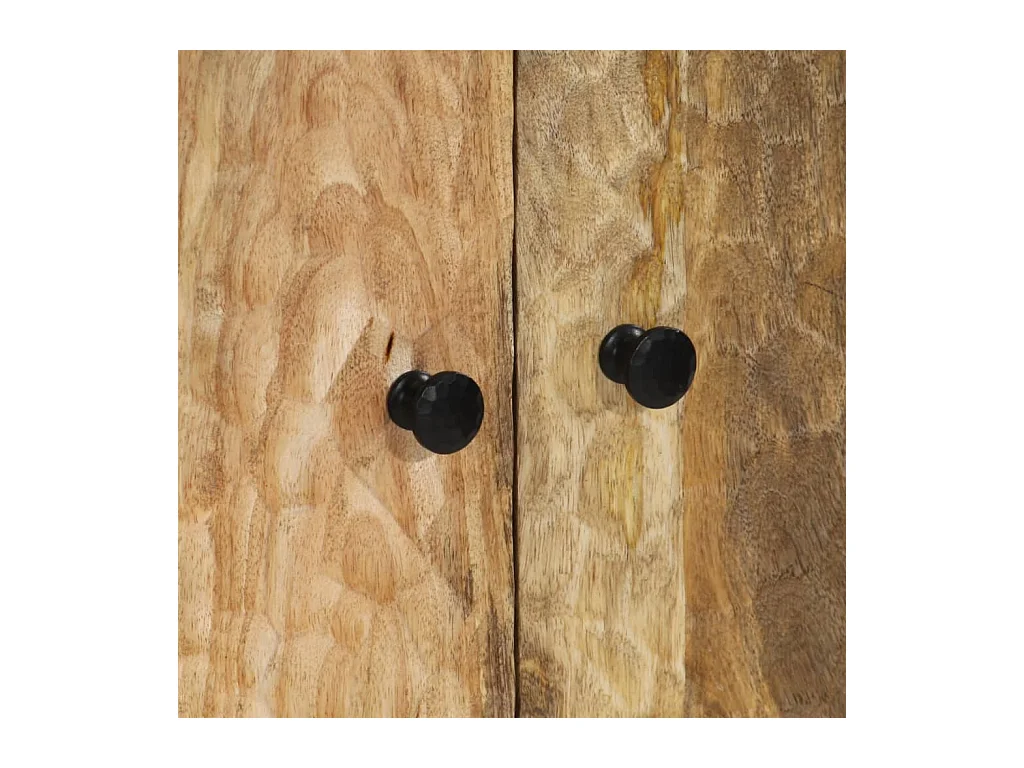 Ithren  Comodino 50x33x60 cm in Legno Massello di Mango