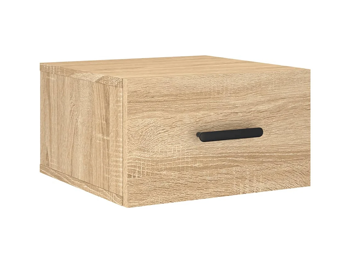 Cataula  Table de chevet murale chêne sonoma 35x35x20 cm