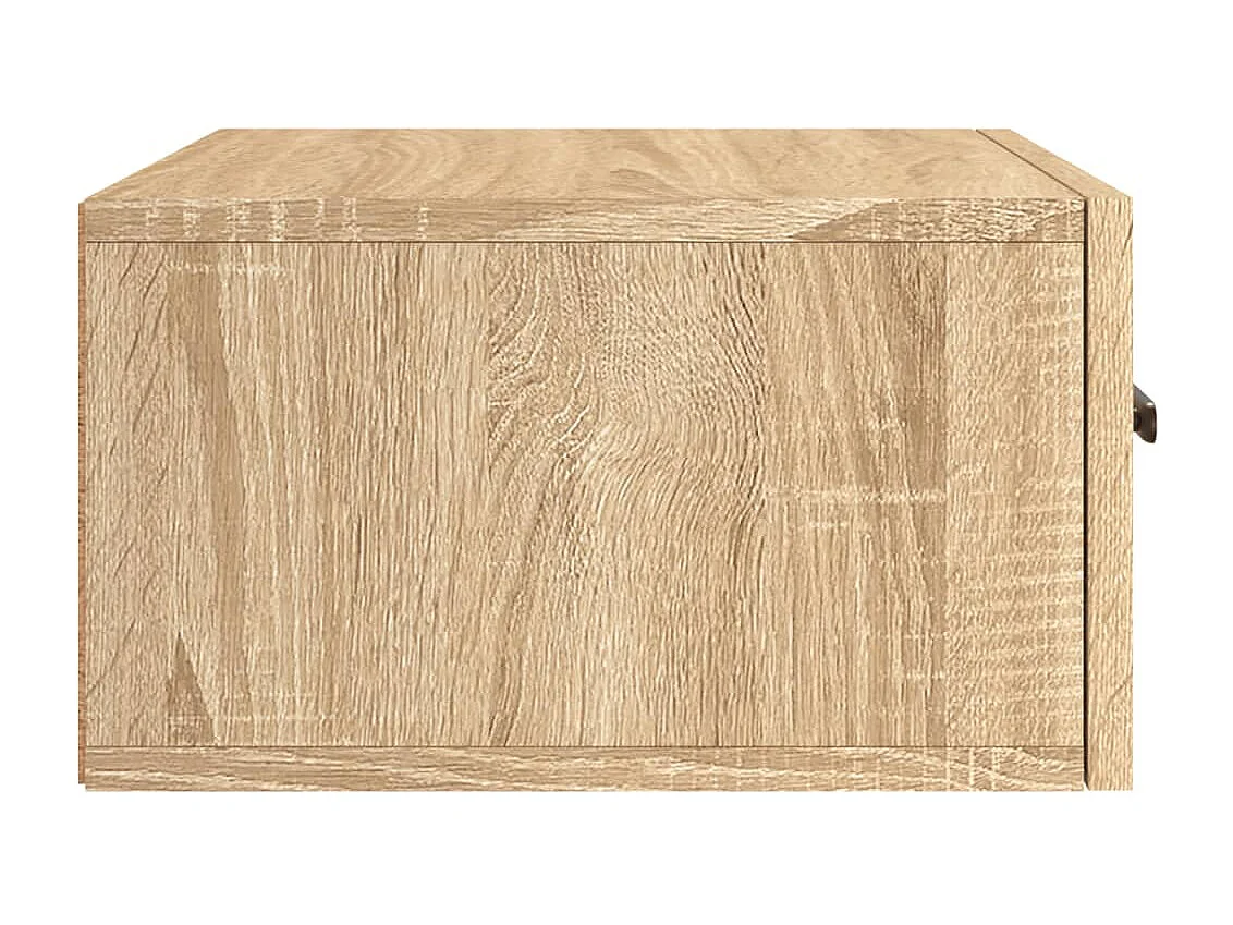 Cataula  Table de chevet murale chêne sonoma 35x35x20 cm
