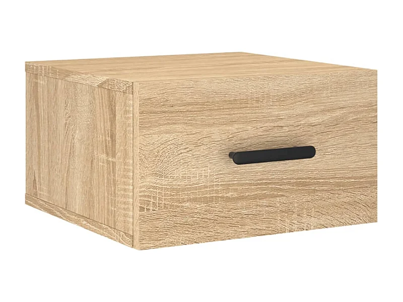 Cataula  Nachtkastje wandgemonteerd 35x35x20 cm sonoma eikenkleurig
