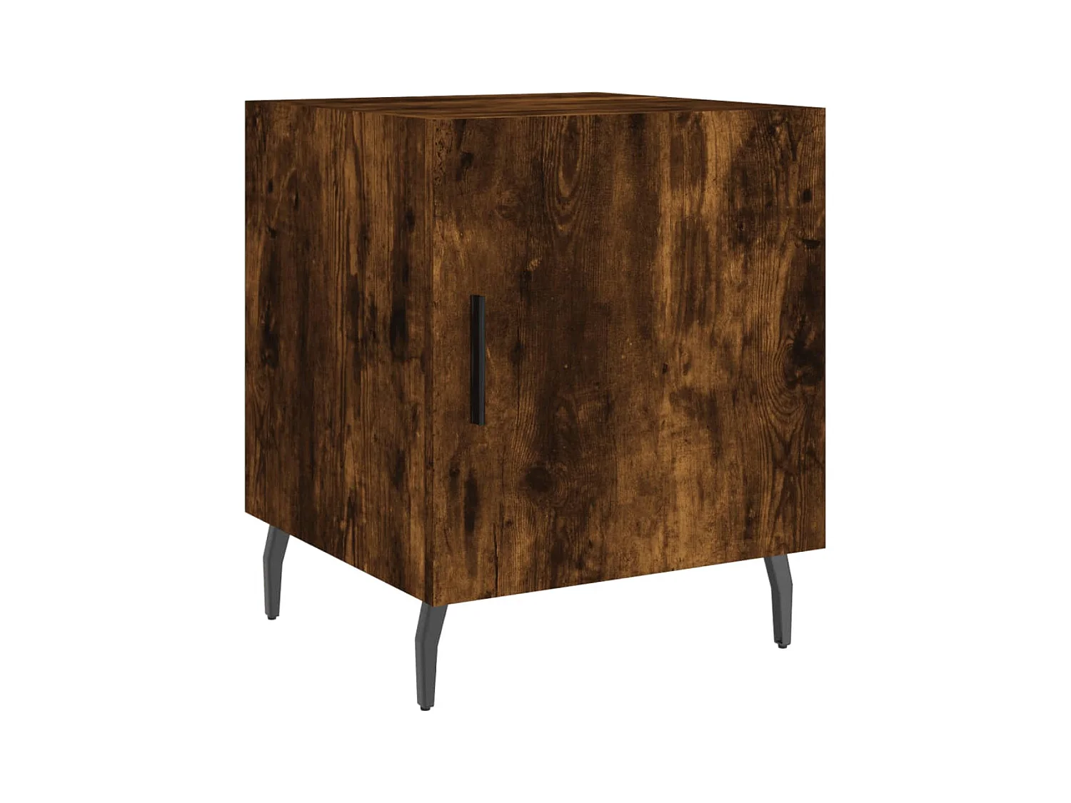 Volda  Table de chevet chêne fumé 40x40x50 cm bois d'ingénierie