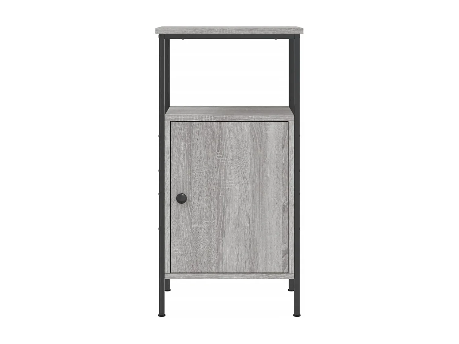 Wellford  Nachttische 2 Stk. Grau Sonoma 41x31x80 cm Holzwerkstoff