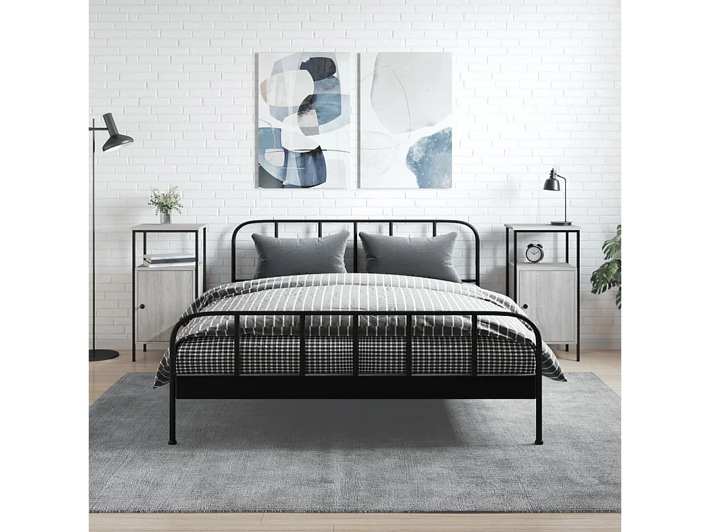 Wellford  Nachttische 2 Stk. Grau Sonoma 41x31x80 cm Holzwerkstoff