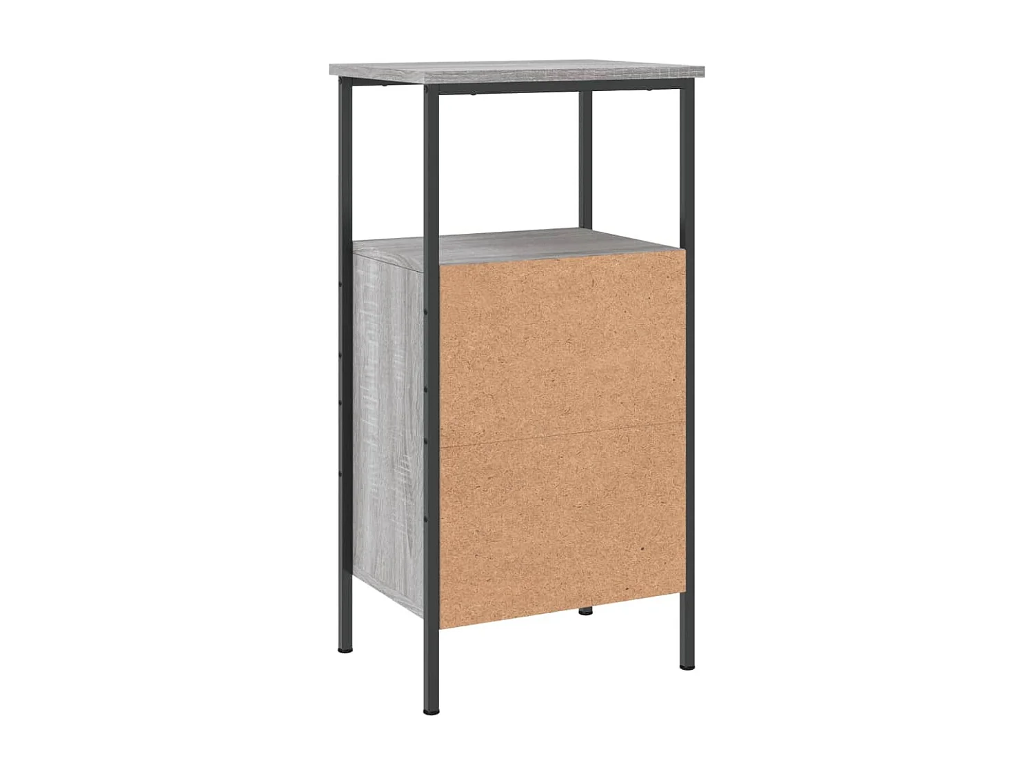 Wellford  Nachttische 2 Stk. Grau Sonoma 41x31x80 cm Holzwerkstoff