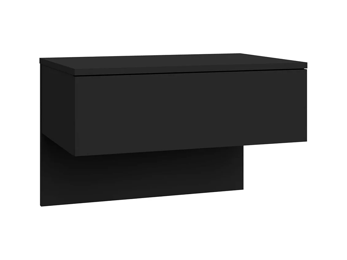 San Jose  Table de chevet murale Noir