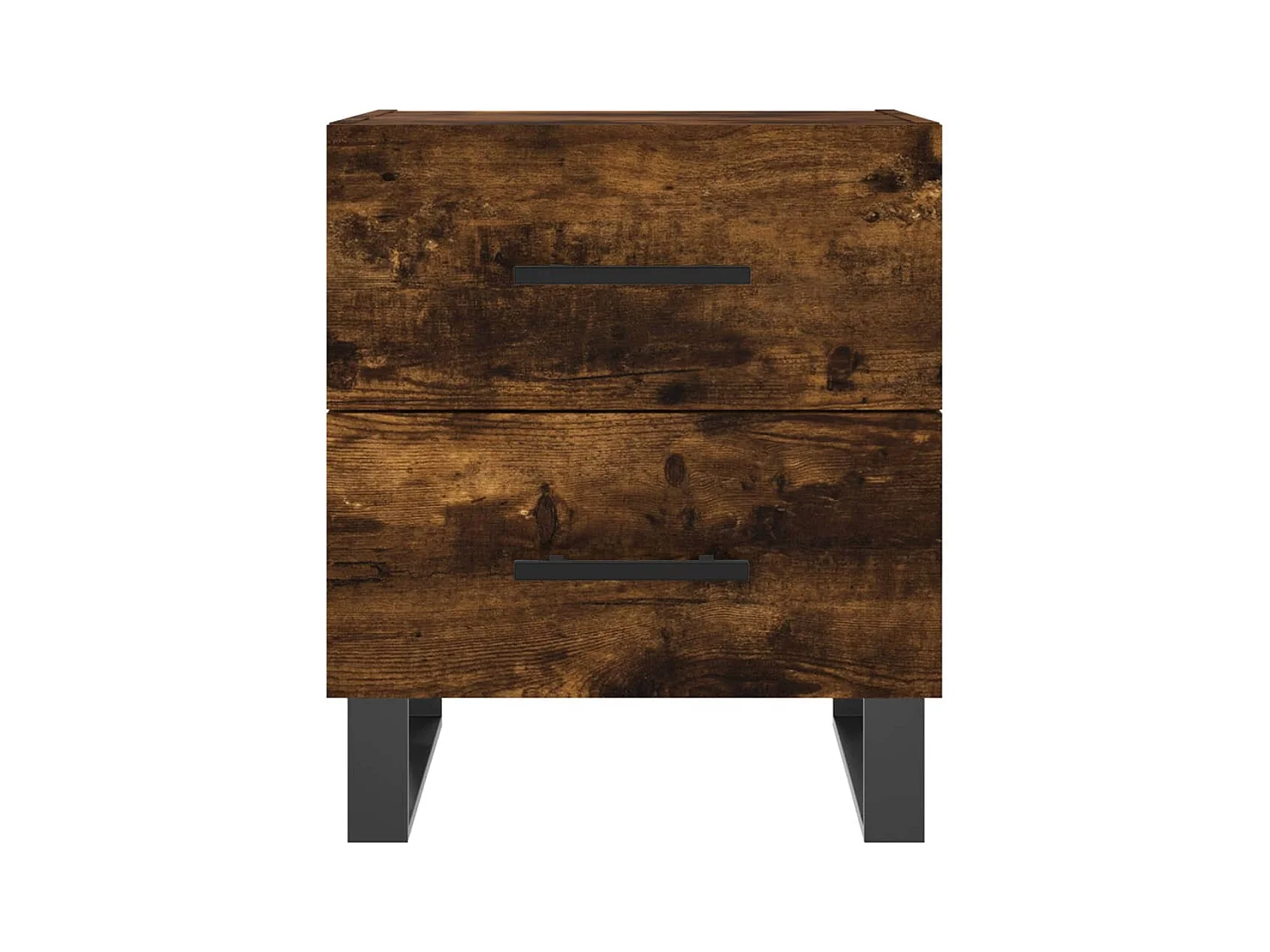 Cennet  Tables de chevet 2pcs chêne fumé 40x35x47,5cm bois d’ingénierie