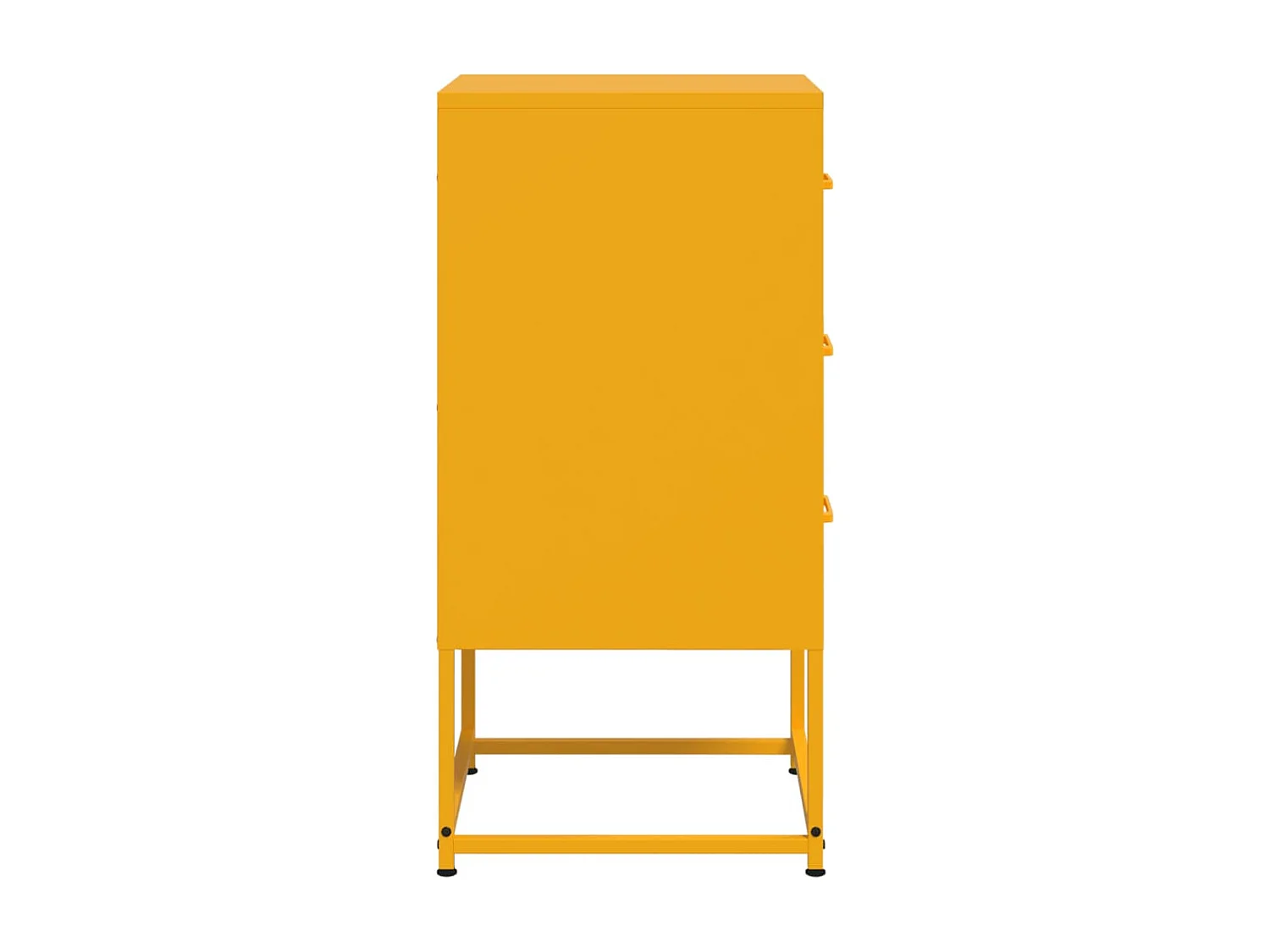 Isle of Hope  Table de chevet jaune moutarde 36x39x78 cm acier