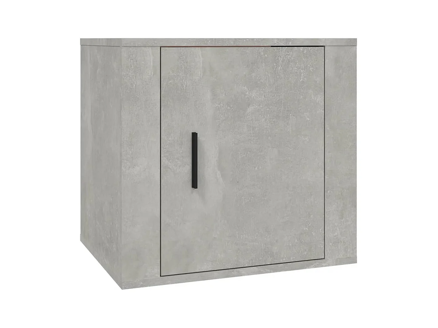 Quinty  Table de chevet Gris béton 50x39x47 cm