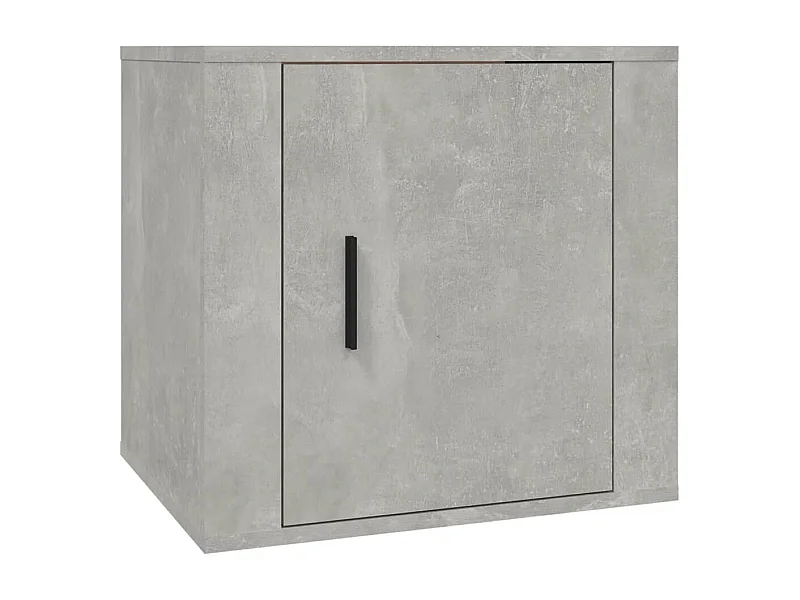 Quinty  Table de chevet Gris béton 50x39x47 cm