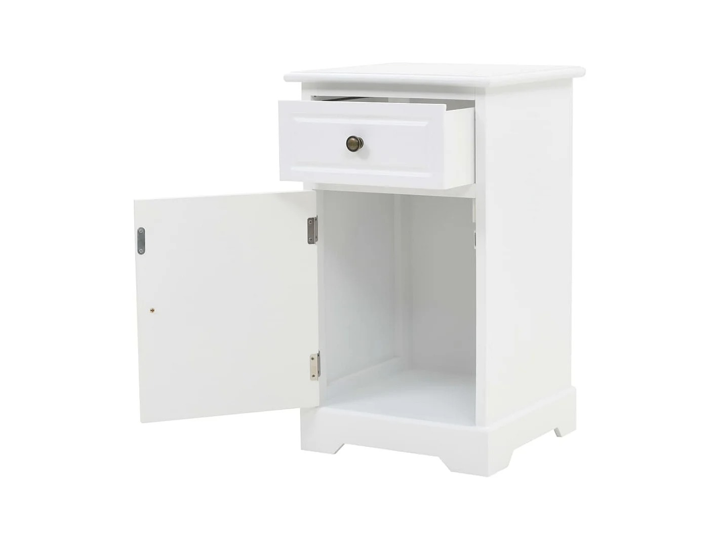 Garden Furniture -  Table de chevet MDF et bois de pin 35x32x59 cm