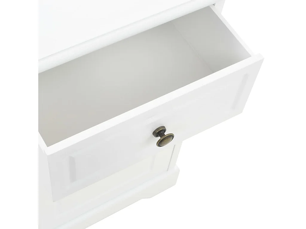 Garden Furniture -  Nachtschrank MDF und Kiefernholz 35x32x59 cm