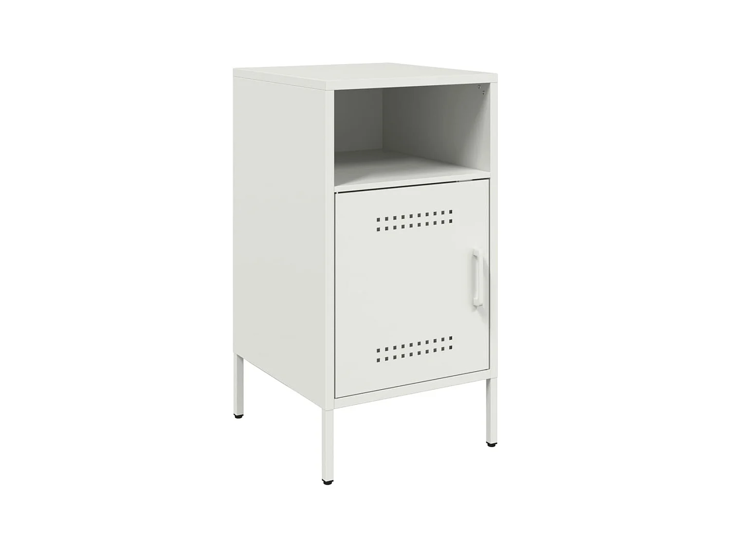 Channelview  Table de chevet blanc 36x39x68 cm acier
