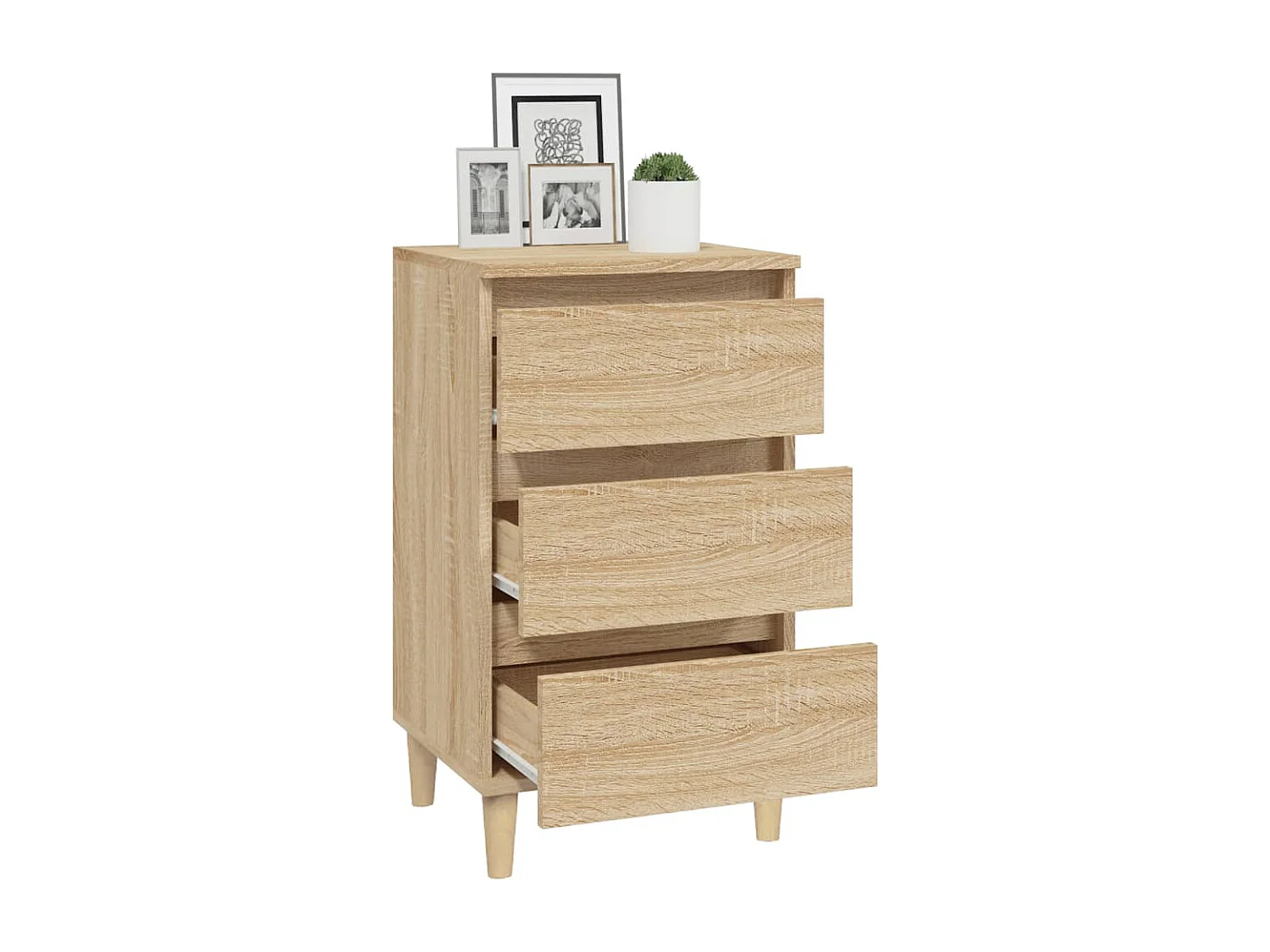 Wyla  Table de chevet chêne sonoma 40x35x70 cm bois d'ingénierie