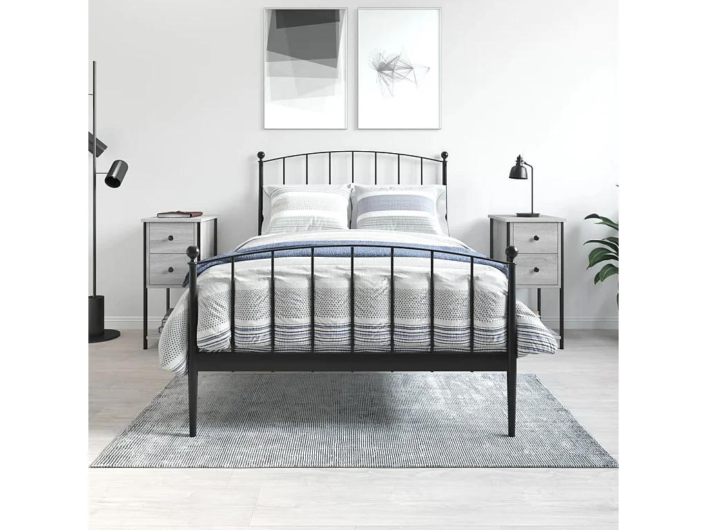 Portici  Nachttische 2 Stk. Grau Sonoma 32x42x70 cm Holzwerkstoff