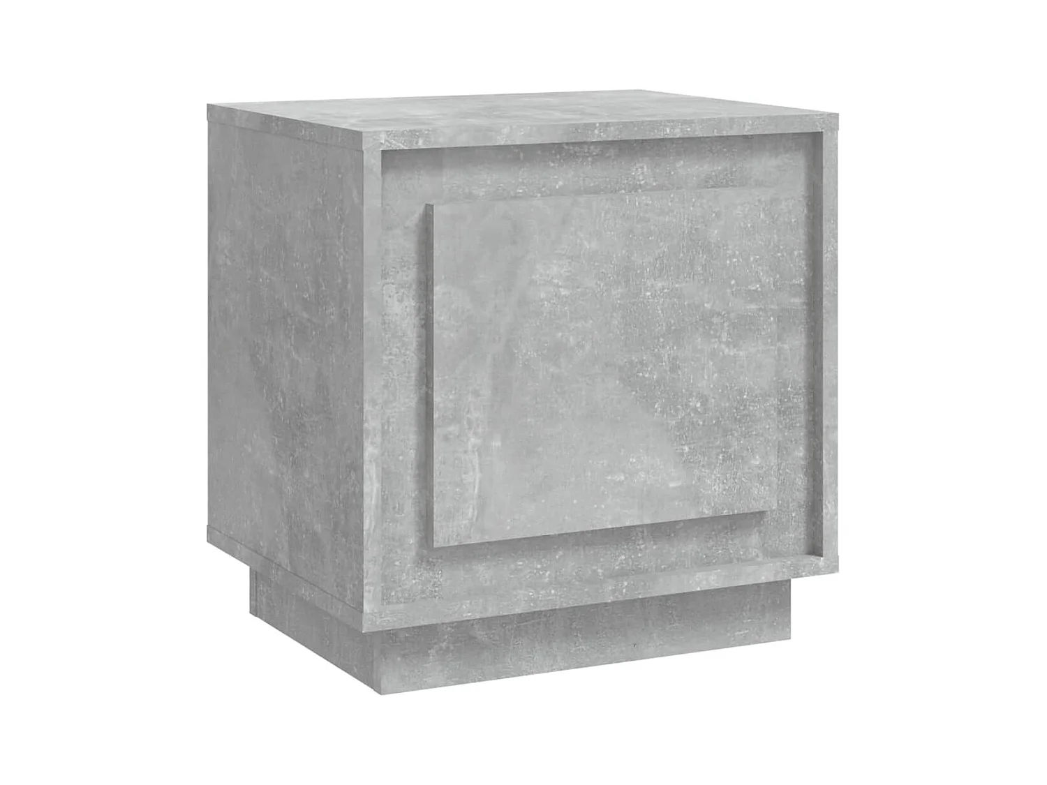 Jordy  Table de chevet gris béton 44x35x45 cm bois d'ingénierie