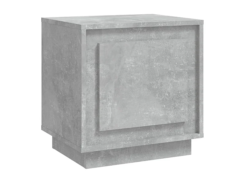Jordy  Table de chevet gris béton 44x35x45 cm bois d'ingénierie