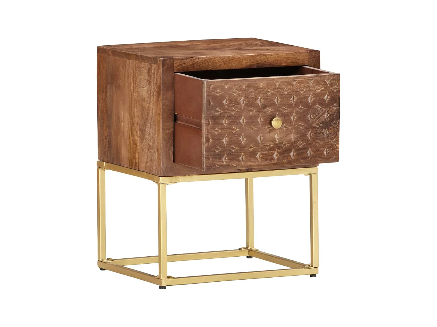 Garden Furniture -  Table de chevet 40 x 30 x 50 cm Bois de manguier massif