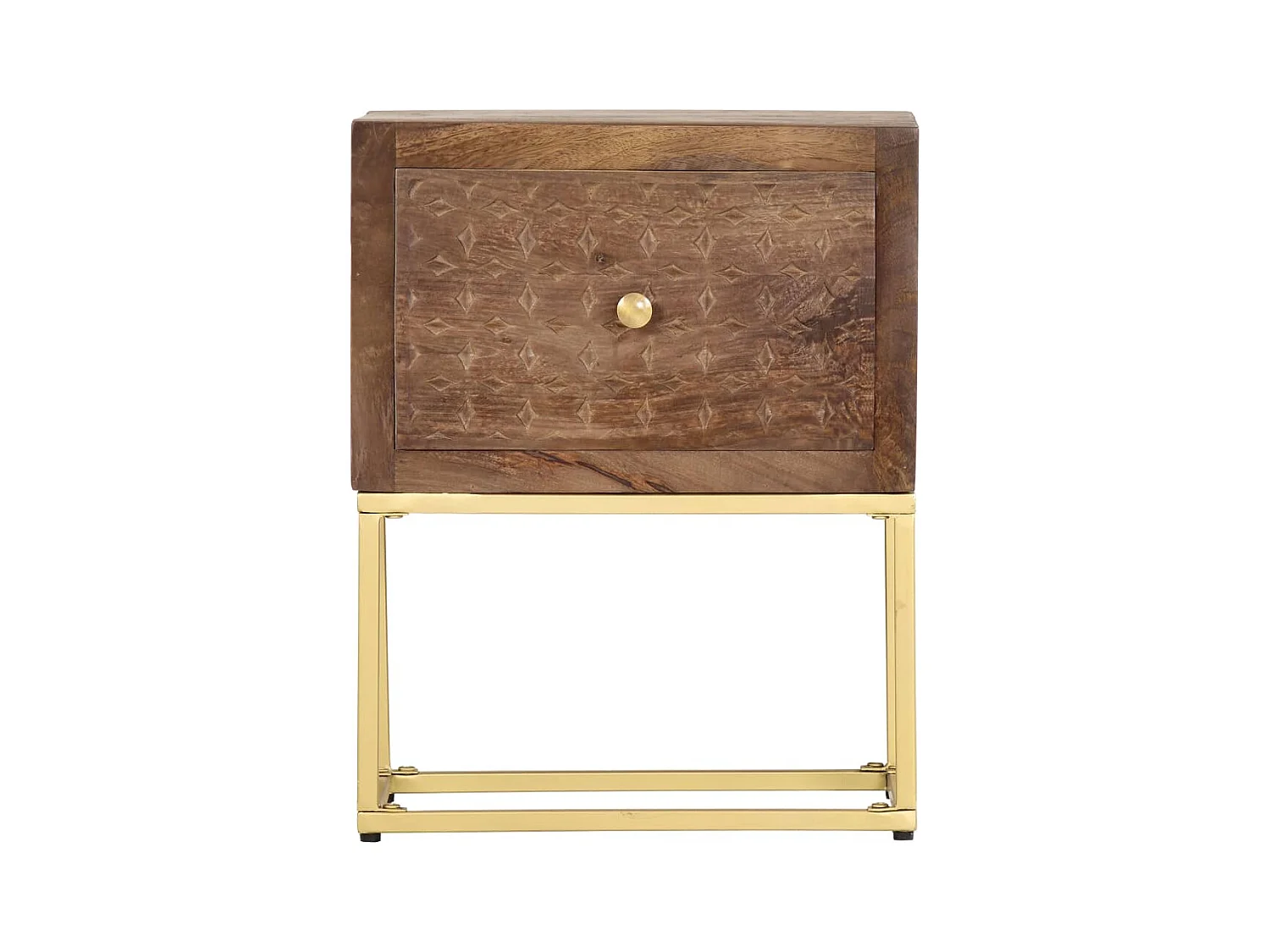 Garden Furniture -  Table de chevet 40 x 30 x 50 cm Bois de manguier massif