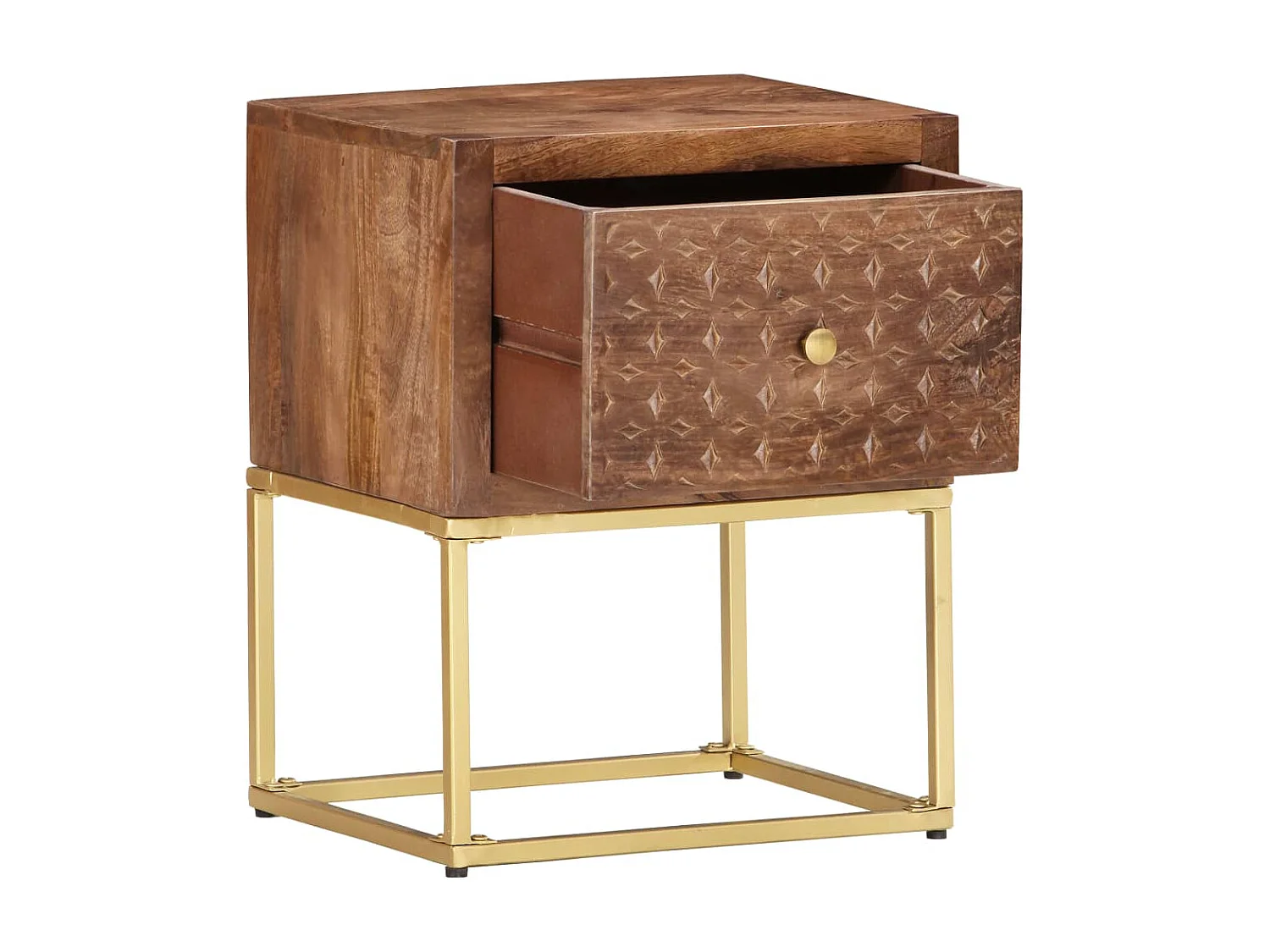 Garden Furniture -  Table de chevet 40 x 30 x 50 cm Bois de manguier massif