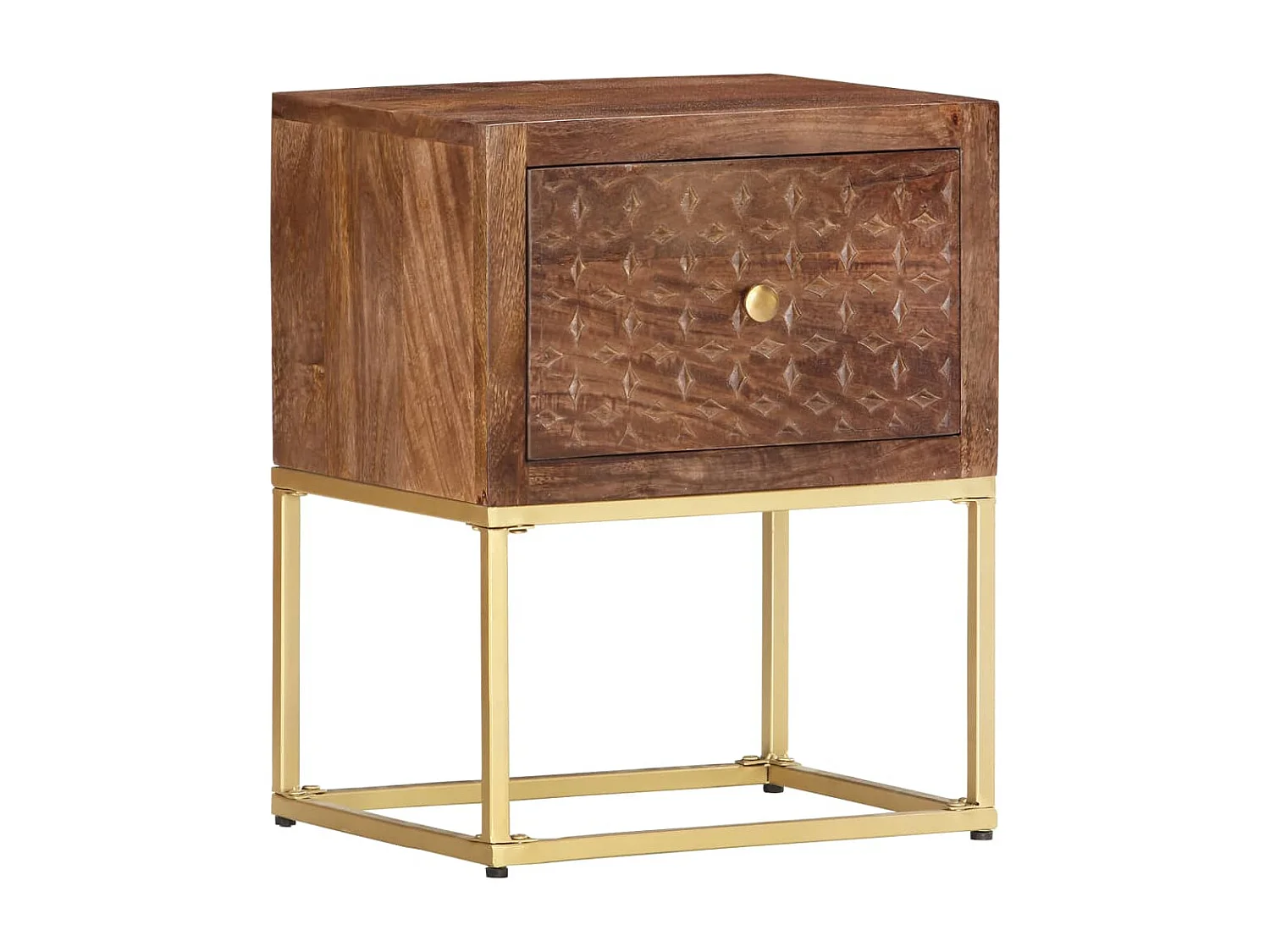 Garden Furniture -  Table de chevet 40 x 30 x 50 cm Bois de manguier massif