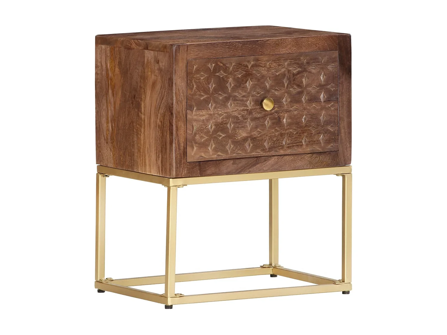 Garden Furniture -  Table de chevet 40 x 30 x 50 cm Bois de manguier massif