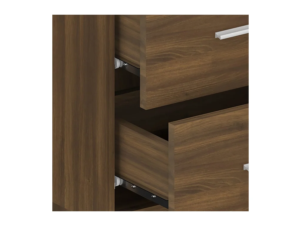 Gouda  Table de chevet murale Chêne marron