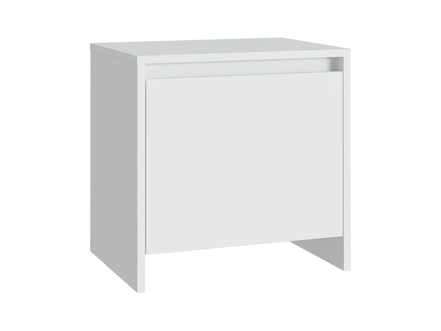 Little Rock  Table de chevet blanc 45x34x44,5 cm bois d’ingénierie